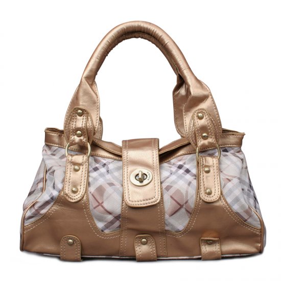 Coach Stud Lock Signature Small Gold Totes ENW | Women